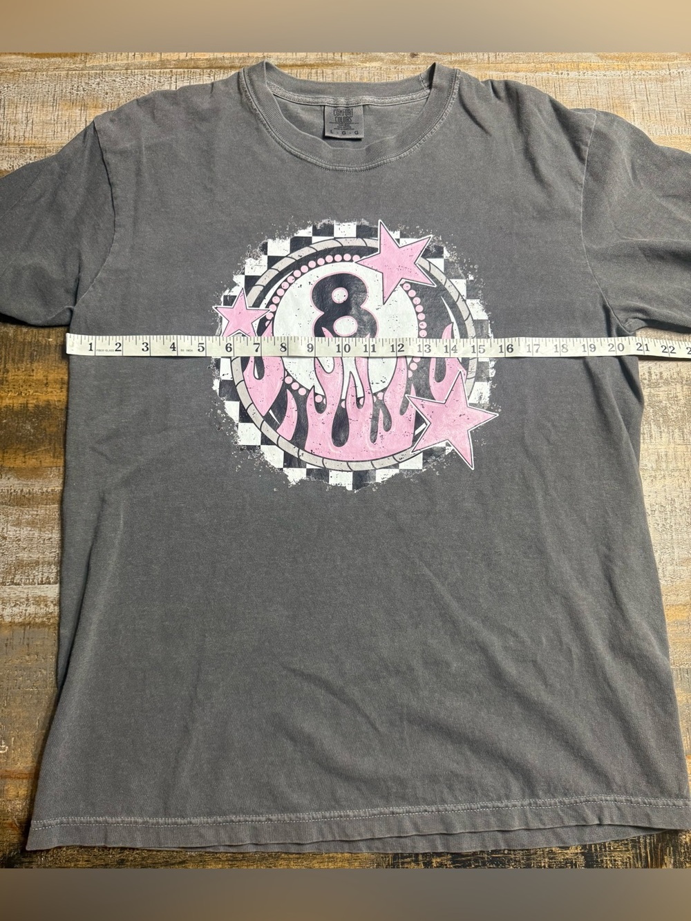 Comfort Colors Pepper Graphic Tee with eight ball 🎱 - Picture 5 of 6